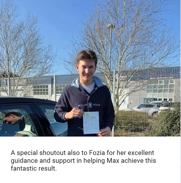 Huge Congratulations to Max for Passing His Manual Driving Test in Atherton with Fozia e1791225442809